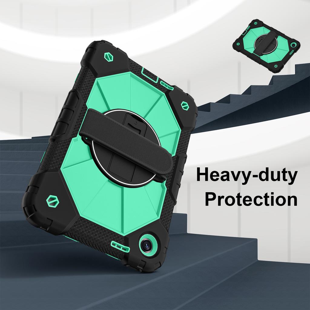 For Poco Pad C1 Redmi Pad 2 9.7" Case 360 Rotation Handle Hand Ring Kickstand Tablet Protective Cover Shoulder Strap