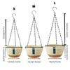Home Graden Hanging Self-Watering Pots Drainage with Hooks for Indoor & Outdoor Flowers Plants Baskets Pots