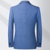 Men's Suit Spring and Autumn Thin Casual Suit Blue Non-ironing Slim Fit Small Suit Men's Suit