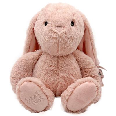 Labellabel Stofftier Plüschtier Flauschig Baby Erstes Spielzeug Babyparty Geschenk ca.. 35 cm (Hase, Rosa)