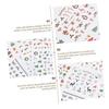 Frcolor Nail Seal Christmas Sticker 3D Santa Elk Art Easy Application DIY Decoration Manicure Set 3