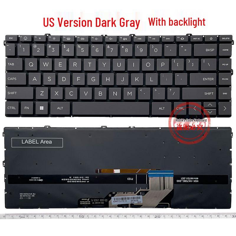 Compatible Keyboard for HP ENVY X360 15-FE/15-FH TPN-C165/TPN-C166