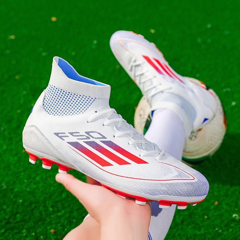 World Cup High-top Football Shoes Boys and Teenagers Students Women TF Broken Nails AG Long Nails Competition Training Shoes