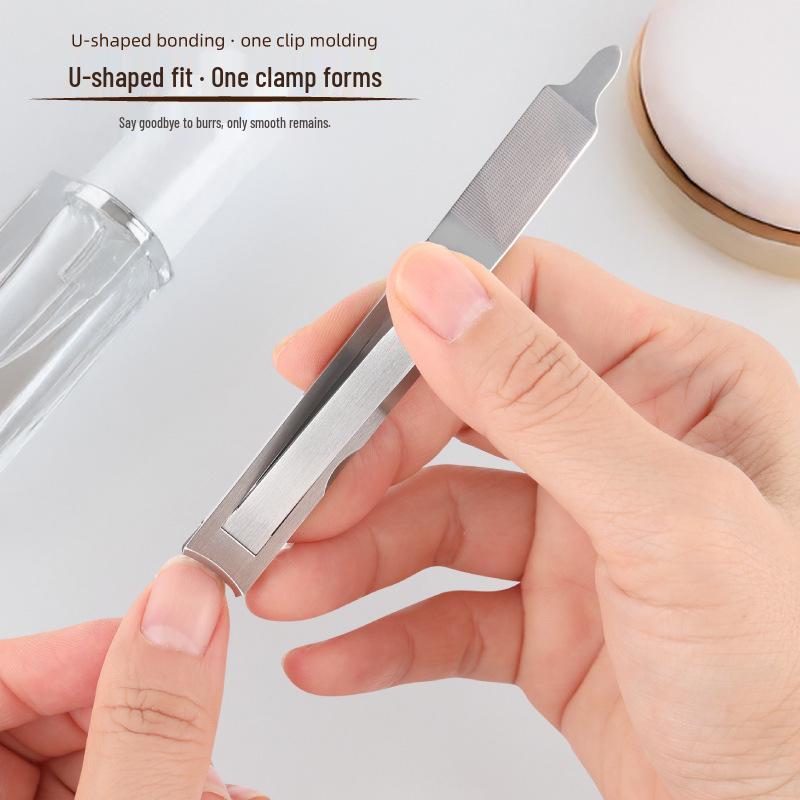 Nail Art Stainless Steel Universal Clipper Set - Double-Sided for Fingernails & Toenails