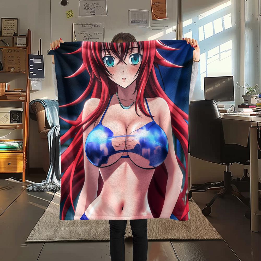 Gremory Print Flannel Blanket, High Quality Comfortable for All Seasons, Home Decor, Warmth and Comfort