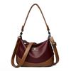 High-Quality PU Women's Leather Tote Handbag Luxury Designer Shoulder Crossbody Bag Ladies' Casual Messenger Bag