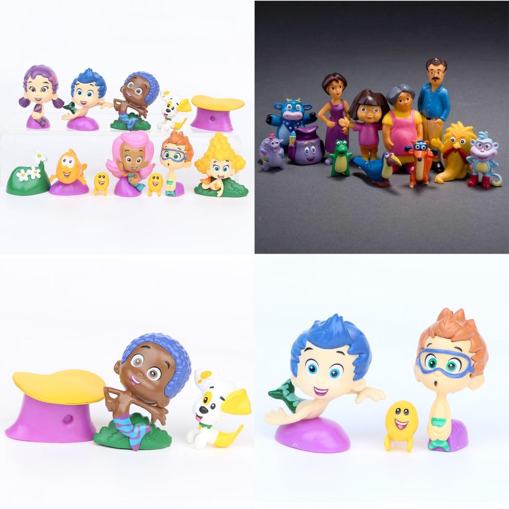 Figura Mini Plástico Bubble Guppies Decoração Para Topo de Bolo e Colecionadores