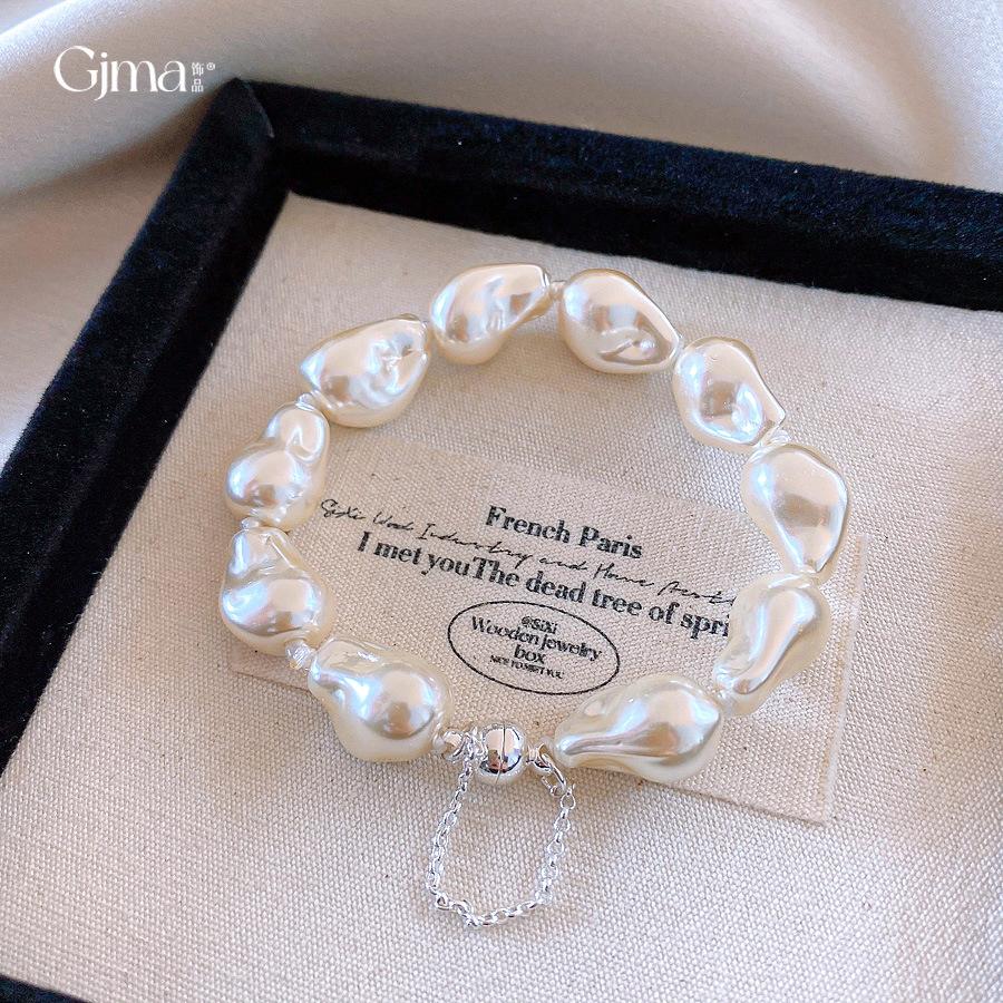 Französisches Retro-Barock-Perlenarmband Perlenarmband Design Sinn Vielseitiger Schmuck Damen