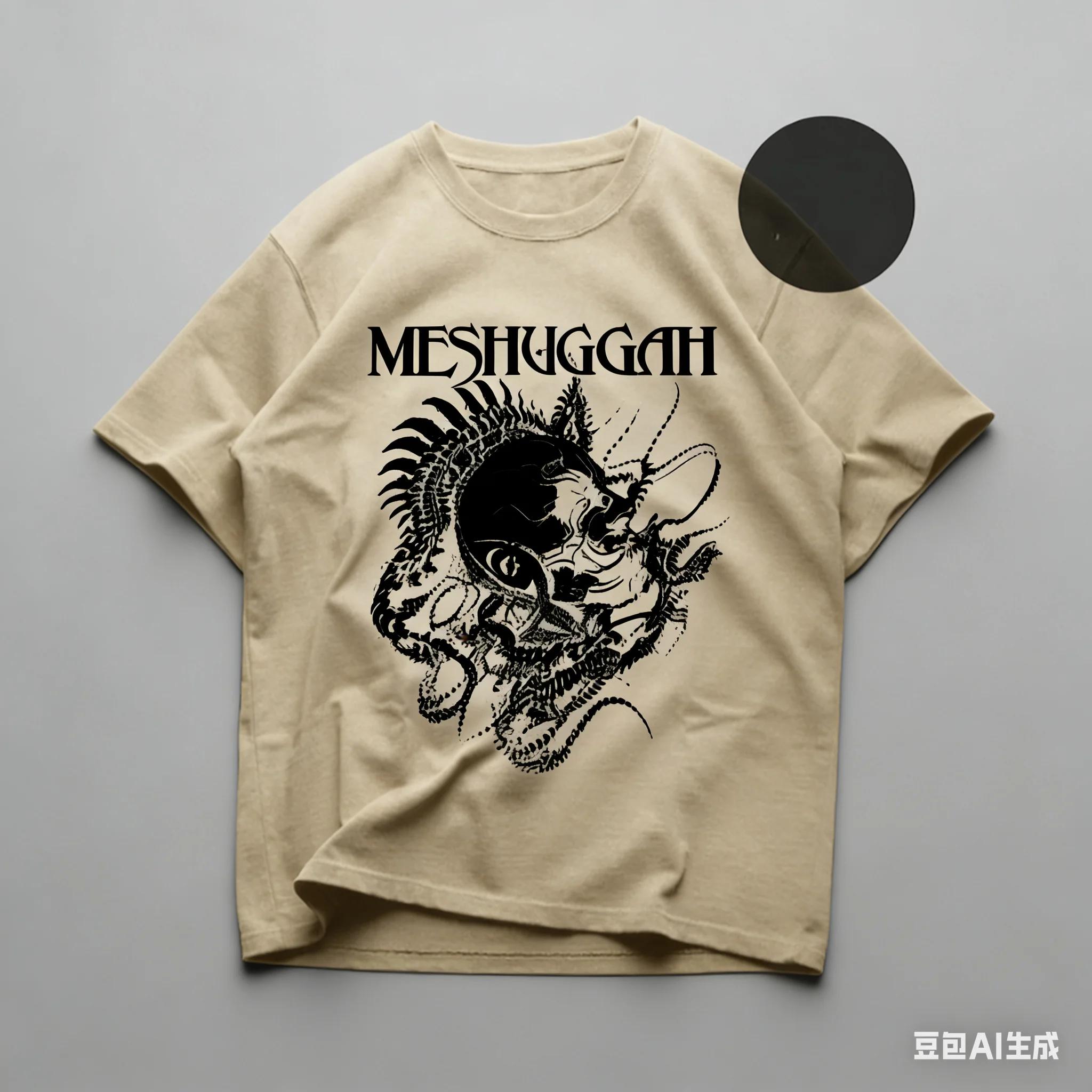 Meshuggah T-Shirt Metal Music Bleed Obzen Album Shirt Koloss Album Meshuggah Merch Unisex Rocker Clothing - Men s Summer Cott... S разноцветный