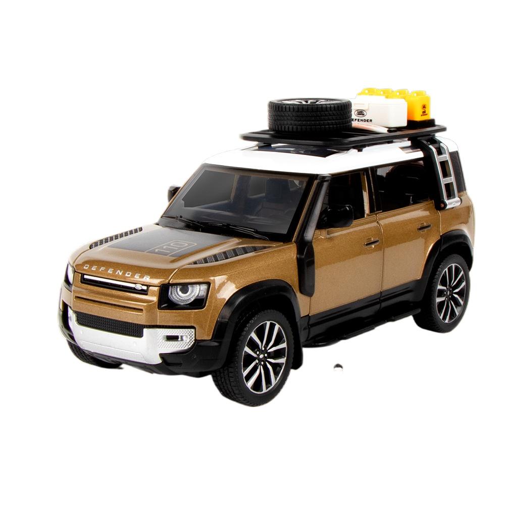 1/24 New 2022 Land Rover Defender SUV Alloy Car Model Diecast Metal Off-road Vehicles Model Simulation Collection Kids Gifts Toy