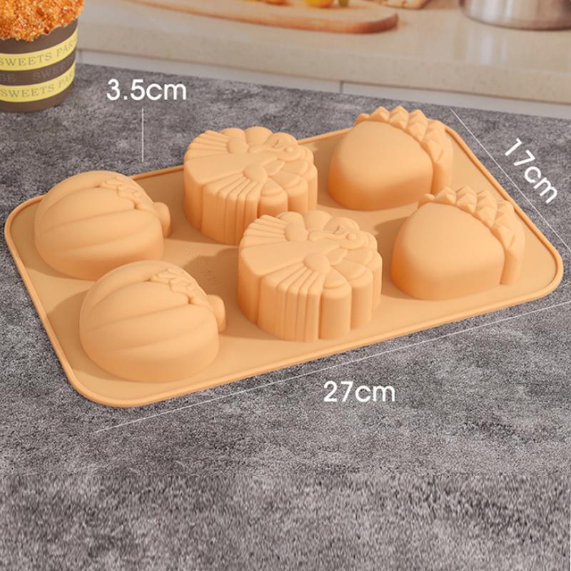 Big Pumpkin Cake Pan Silicone Mold Halloween Pumpkin Shaped Mold Thanksgiving Harvest Baking Cookie Candle Mold