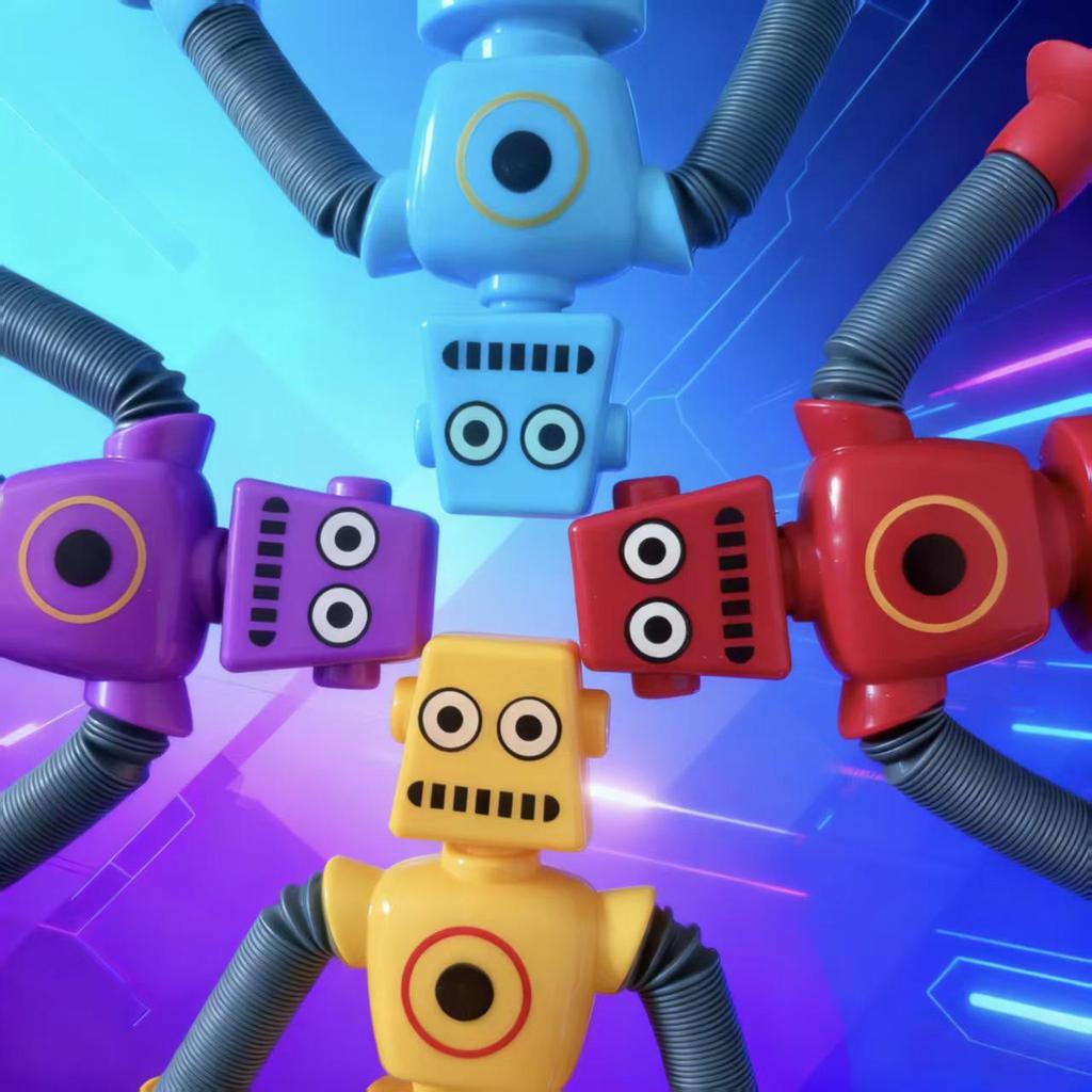 Creative Telescopic Robot Toy: Luminous, Changeable, Fun, Educational for Kids