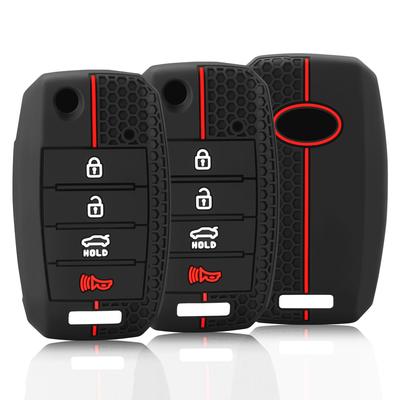 For Kia Rio 3 K2 Ceed Cerato K3 Sportage 4 Picanto K5 Optima Sorento Forte Stinger Silicone Car Remote Key Case Cover Shell