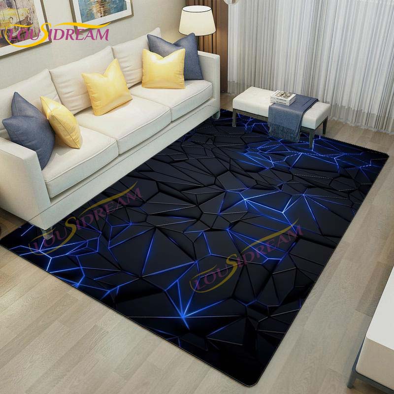 3D Vortex Illusion Rug Abstract Rug Modern Carpets for Living Room Area Rug Non Slip Floor Rug Teen's Rug Game Room Rug Play Mat