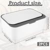 1/2Pc Wipes Dispenser Baby Wipe Holder with Lid Refillable Wet Tissue Container Dustproof Large Capacity Sealing Container Cases