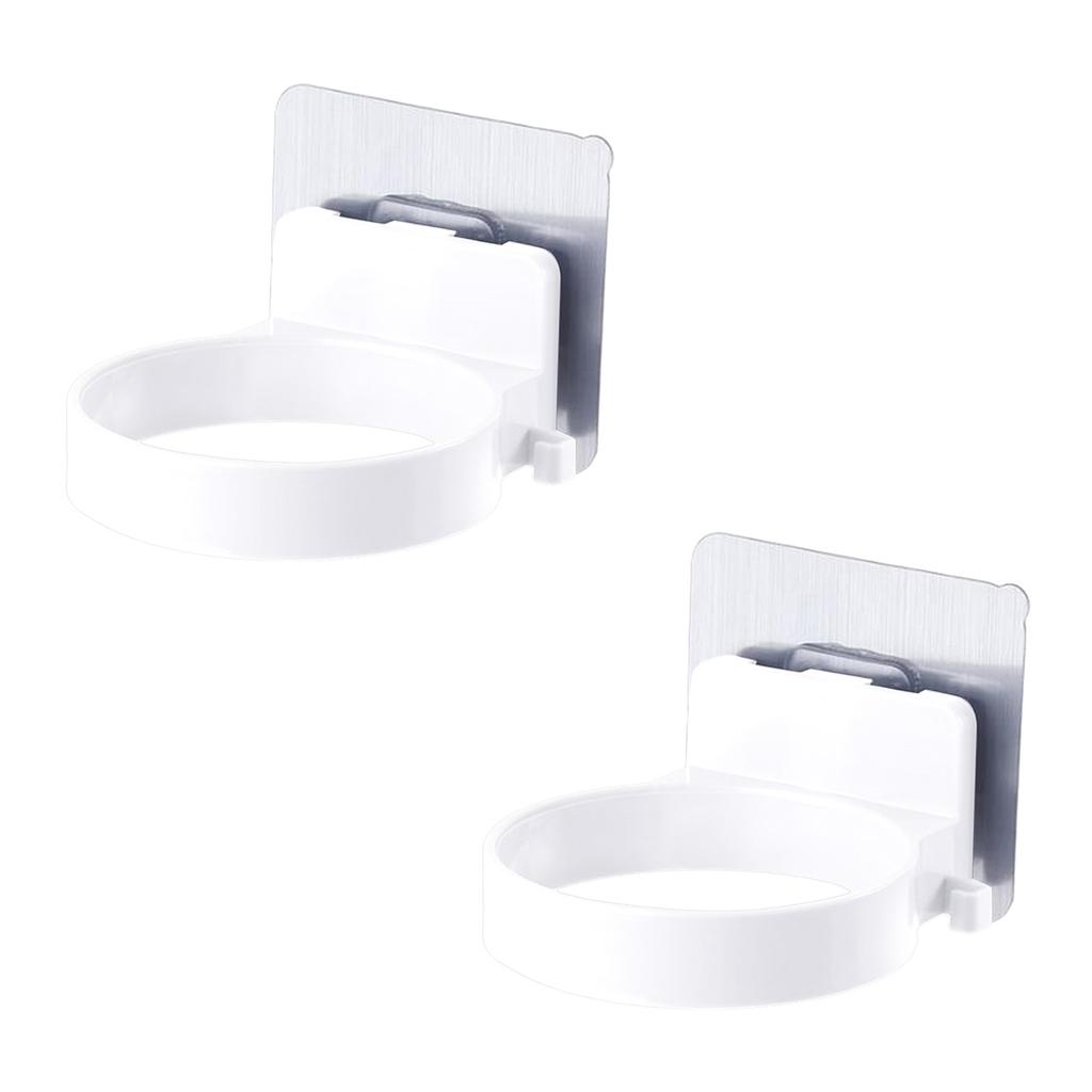 Hair Dryer Holder ABS Bathroom Shelf Durable Solid Color Storage Wall-mounted Rack Organizer Hairdryer Bathroom Accessories
