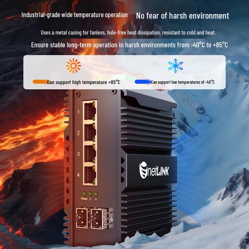 netLINK Gigabit Industrial PoE Ethernet Switch