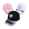 New Women's Fashion Casual Love Diamond-encrusted Denim Baseball Cap Outdoor Sports Versatile Face Small Baseball Cap Tide
