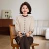 Neues Baby von Mama: Herbst/Winter Strick-Samt Basis-Pullover - Vielseitig, Warm und Stilvoll für Damen
