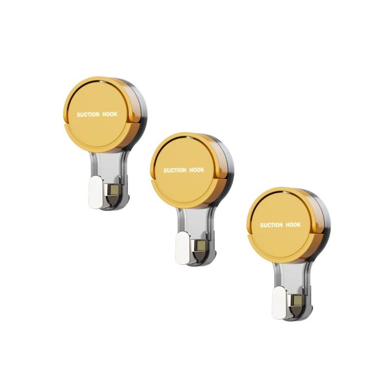 1-3PCS Suction Cup Hook Reusable Stronge Vacuum Bathroom Suction Cup Hooks Waterproof Towel Rack Clothes Hanger Hook Accessor
