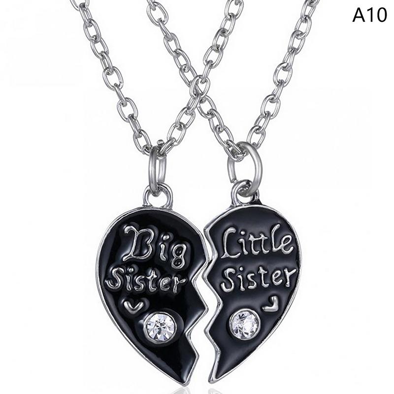 

2 шт. Ожерелье-подвеска в стиле инс с радужной строчкой в форме сердца, сплав, цепочка для ключиц для детей, украшения в подарок лучшему другу as the picture