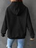 Women's 2023 Loose Pullover Hoodie with Kangaroo Pocket, Long Sleeve, Drawstring, Drop Shoulder