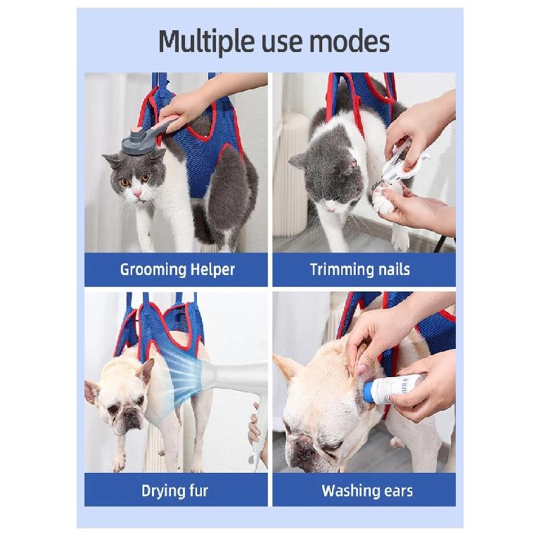 New Cats Dogs Grooming Hammock Helper Cats Pet Beauty Nail Clip Trimmer Bathing Bags Grooming And Care Pet Supplies