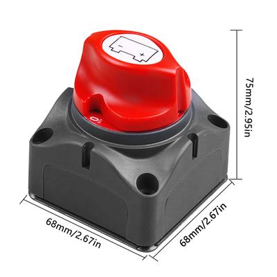 Battery Switch Power Disconnect Switch Rotary Battery Disconnect Isolator for Car Marine Boat
