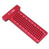 Woodworking Scribe Metric 100MM Precision T-Ruler Aluminum Alloy Pocket Ruler Marking Gauge Carpentry Cross Calibration Ruler