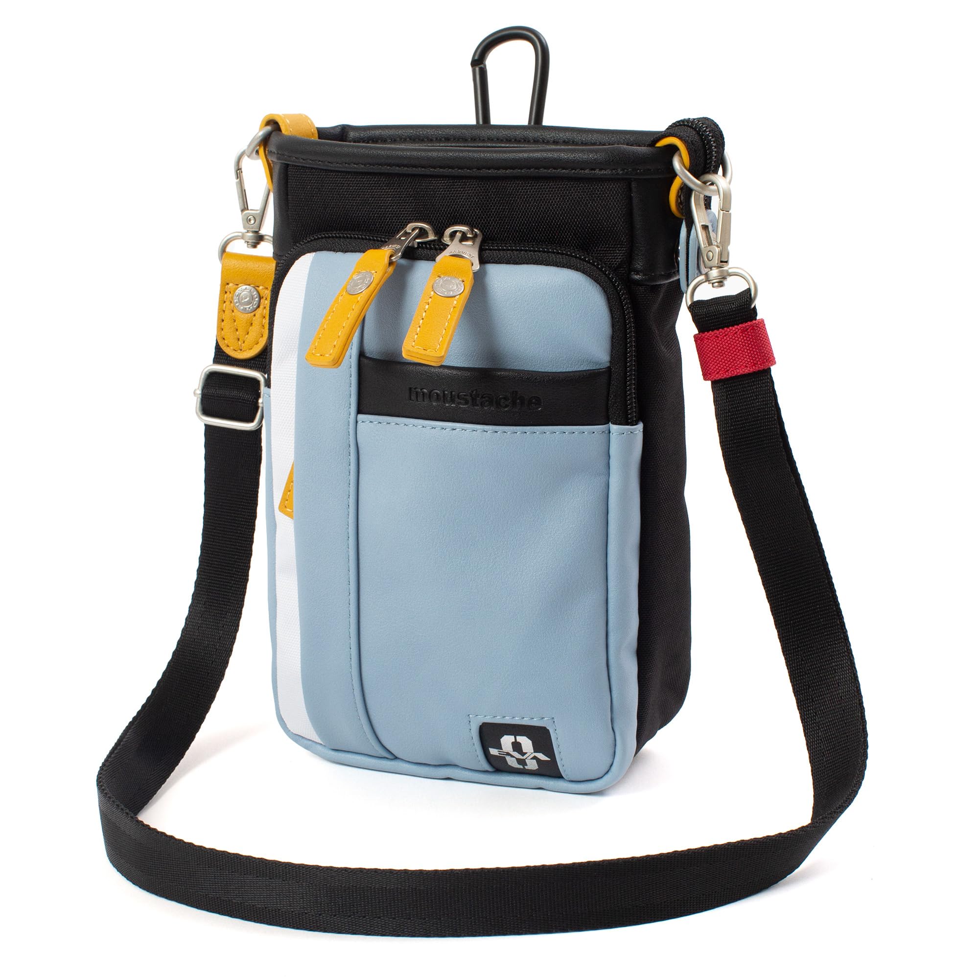 

Evangelion Collaboration Mini Shoulder Bag Scissor Bag Synthetic Leather Polyester [Moustache] 2-way JEZ-4485 (Blue) синій