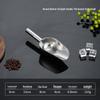 Stainless Steel Multipurpose Scoop with Extended Hanging Handle for Ice, Rice, Dried Fruit, Candy, and Flour.
