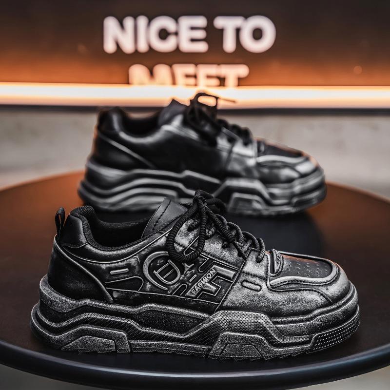 Spring Men's Shoes New Breathable Little White Shoes Men's Trend Versatile Platform Sports Shoes Casual Board Shoes Trendy Shoes