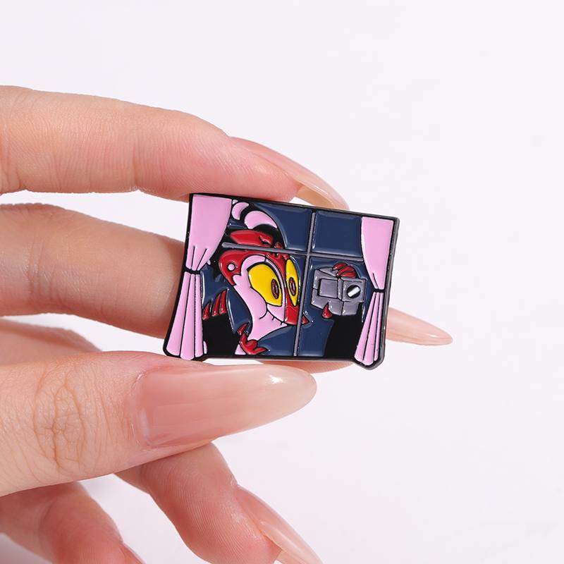 Area Devil Enamel Pins Custom Punk Gothic Brooches Lapel Badges Cartoon Animation Jewelry Gift for Kids Friends