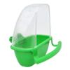 Parakeet Food Dispenser No Mess Plastic Parrot Feeder with Perch Cage Accessories for Small Bird Cockatiel Finch