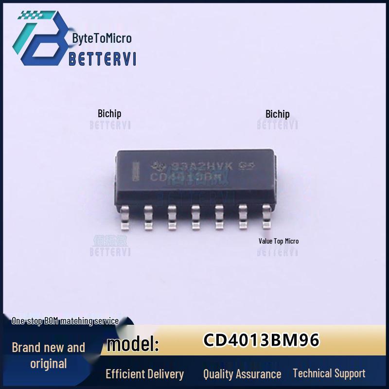 

CD4013BM96 SOIC-14 Flip-Flop, Operating Voltage: 3V-18V
