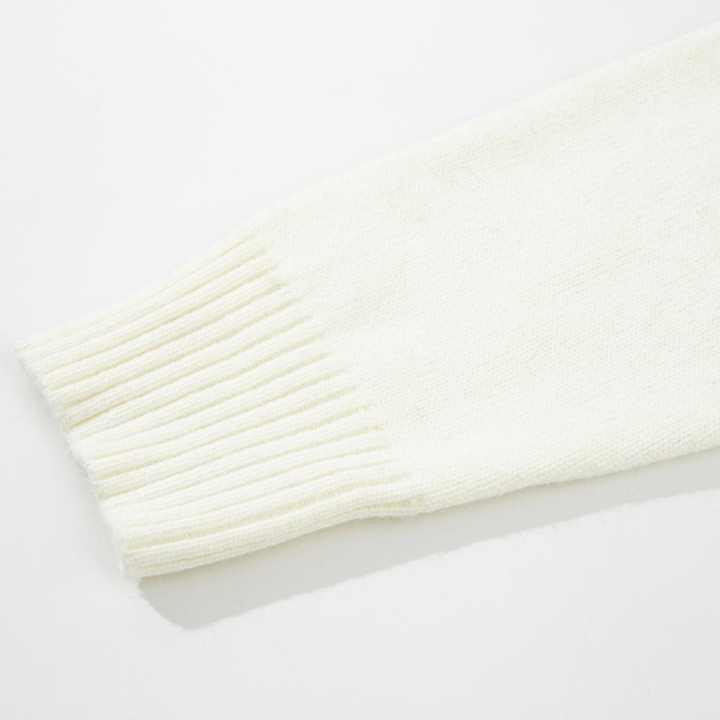 AMI Nowy Jesienno-Zimowy Srebrny Miłość Mieszanka Wełny Alpaki Miękki i Klejący Kardigan Sweter Dzianinowy dla Pary