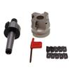 4 Flutes MT2-FMB22 400R Face End Mill Cutter 50mm+10pcs APMT1604 Carbide Inserts