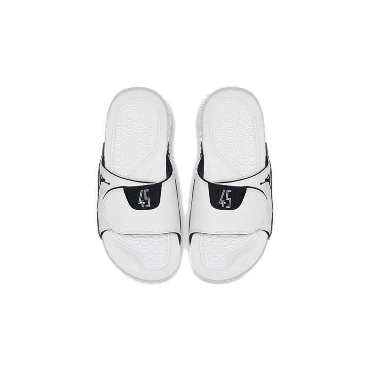 Air Jordan Hydro 11 Retro Slides Grade School (Unisex) White / Black-Black Kids' Home Slippers AJ0022 107