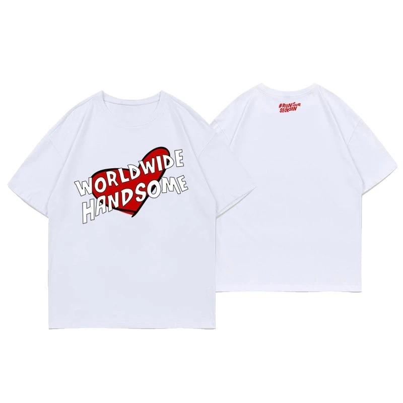 

2025 Summer 2025 Concert RUNSEOKJIN with The Same Round Neck Casual Clothes Short Sleeve T-shirt for S