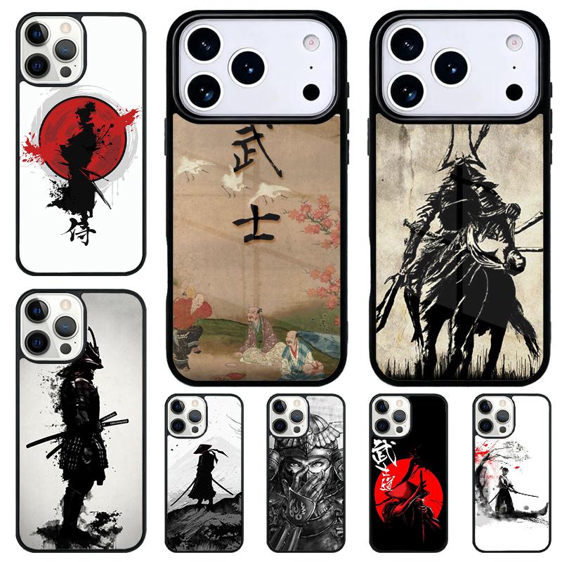 Samurai Japan Shockproof Phone Case for iPhone 17 Air 16e 15 11 12 14 13 Pro Max Cover Coque