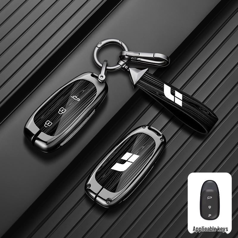 Premium Metal Shell Key Case for Ideal L9/L8/L7MAX - Car-Specific Protection with Buckle