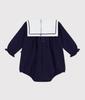 Petit Bateau Long Sleeve Jumpsuit A0DZJ Blue 24 Months 86cm