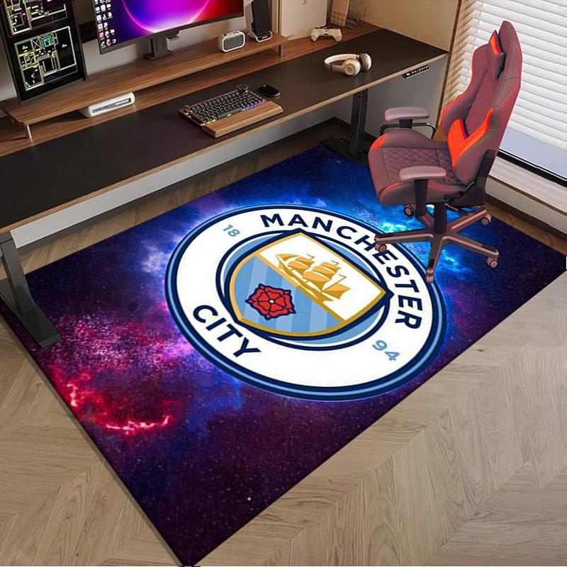 City Football Club Printed Area Rug for Office, Chair Rug, Decorative Carpet Floor Mat, Large Size Fan gifts Christmas gifts