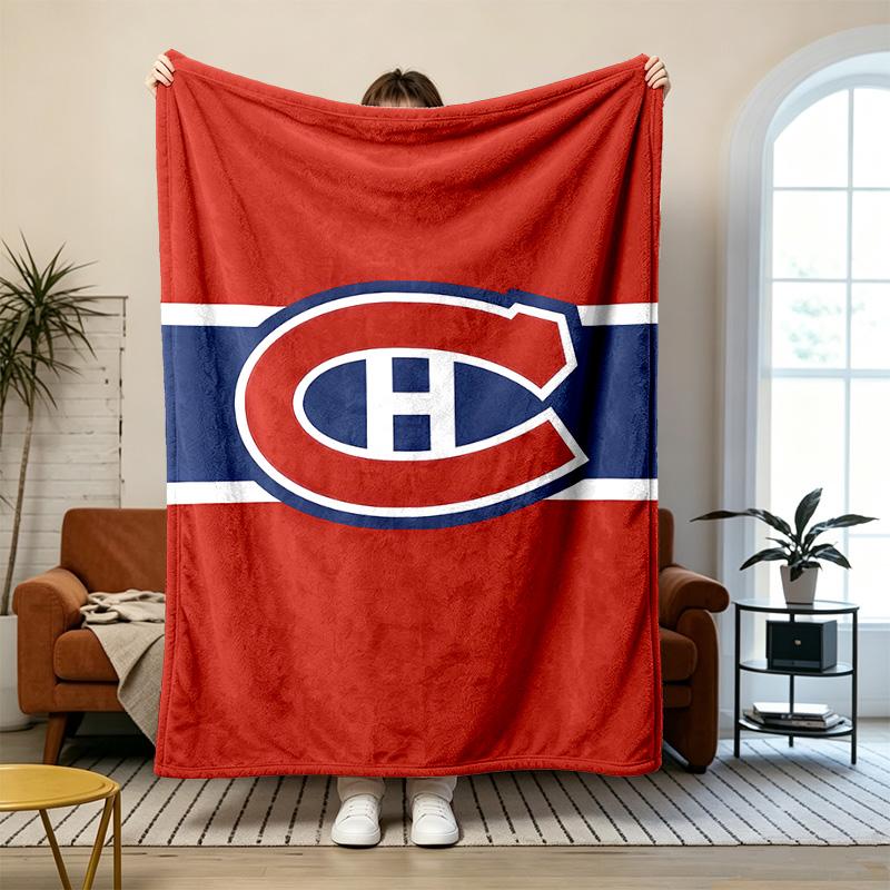 Montreal Canadiens Soft and comfortable flannel Suitable for sofas living rooms outdoor camping travel and also makes a great anniversary gift