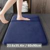Coral Fleece Long Hair Absorbent Bathroom Mat Furry Shower Room Foot Wiping Mat Toilet Non-slip Mat Entrance Mat
