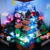 DIY LED Lighting Kit For Lego Minecraft 21265 The Crafting Table Building Block Toy Decoration Adjustable Lighting Accessories