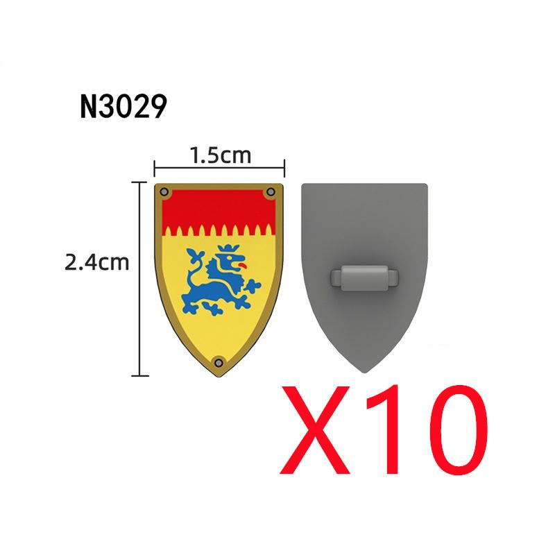 MOC Medieval Building Blocks Character Accessories Shields Armor Vests Warhorses Flags Set Mounts Toy Gifts Compatible Bricks