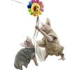 Warm Fleece Pet Bodysuit Hairless Cats Sphynx Devon Rex Leopard Cat Four-Legged Winter Coat