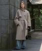 JUCYJUDY High-Neck Belted Long Trench Coat J1Ca621B