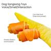 Hidden Treat Dog Toy Dog Enrichment Toy Soft Croissant Chew with Squeaker Multi-layered Snuffle Pockets for Treat Hiding Scent